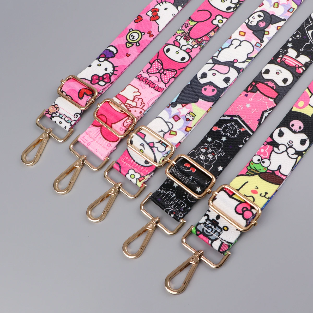 Kawaii Angle Kitty Friends Cartoon Adjustable Wide Shoulder Bag Charm Straps Removable for Crossbody Bag Fashion Bag Accessories