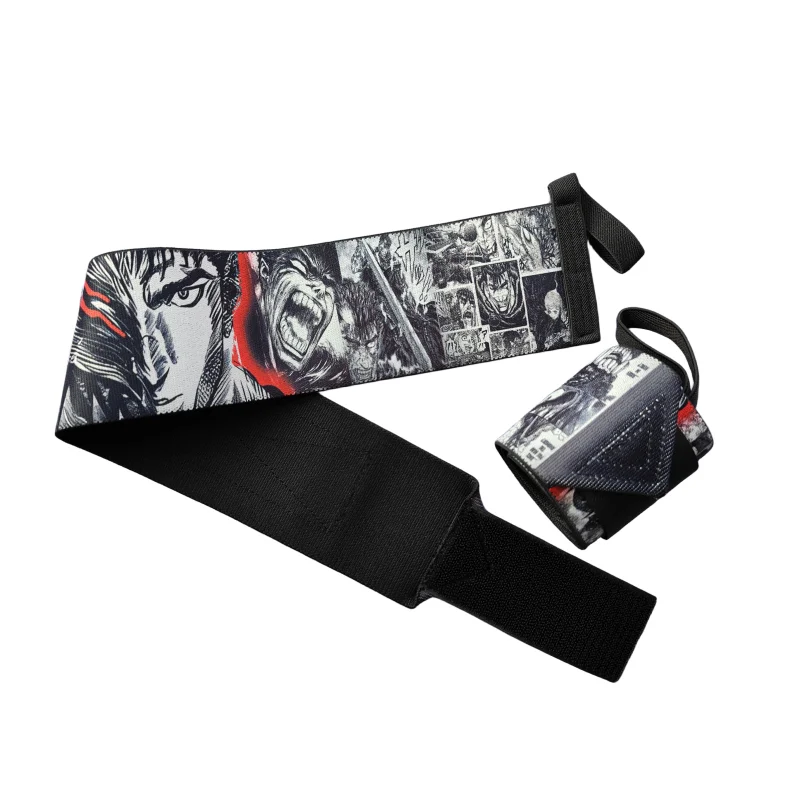 Swordsman Gym Wrist Wraps for Weightlifting Maximize Grip with Thumb Loop Power Lifting Strap Wrist Support Braces for Men Women