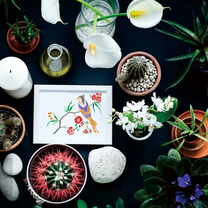 Nghệ Thuật Vẽ Stencils Bộ Có Thể Tái Sử Dụng Cho Thú Cưng Tiêu Bản Rỗng Ra Hoa Stencils Dành Cho Trẻ Em Học Sinh Vẽ Đồ Trang Trí Nghệ Thuật Treo Tường