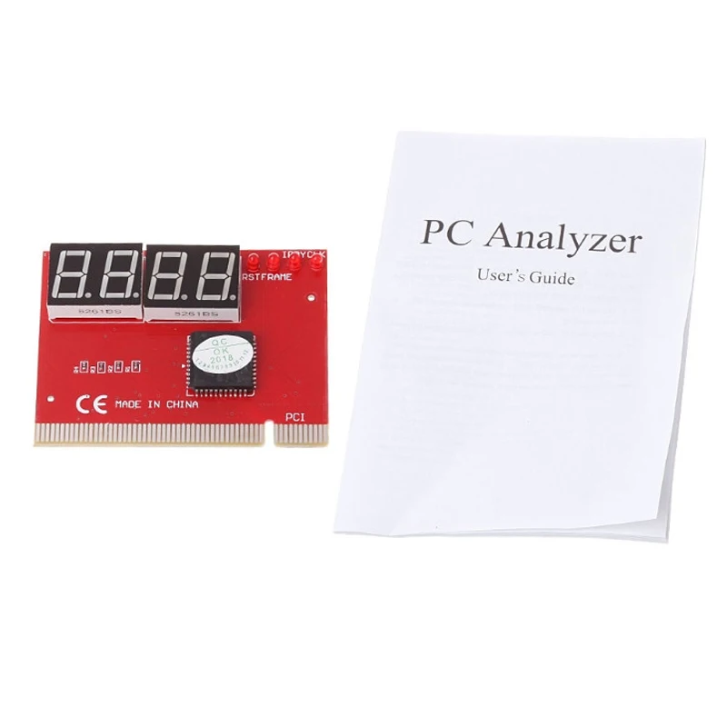 PC-Analysator, Test, POST-Karten, Computer, PCI, POST-Karte, Kunststoff, Metall, hohe Stabilität, Express-Karte, Motherboard, LED, 4-stellige Diagnose