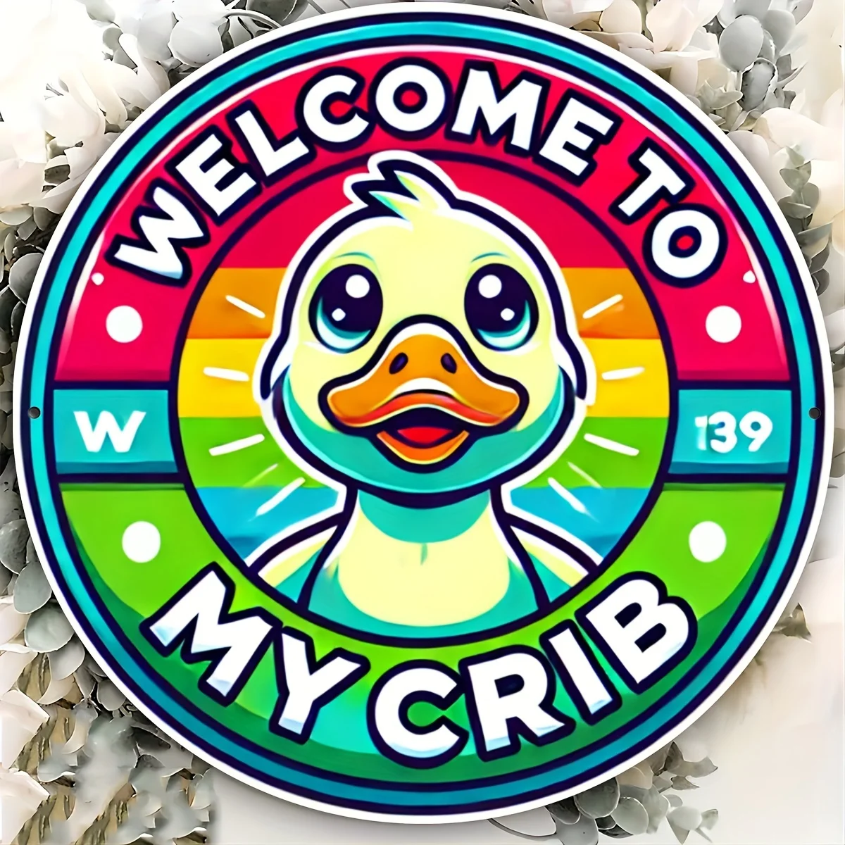 

1 шт. настенного декоративного панно с изображением букв и уток, идеально подходит для использования в столовых, ванных комнатах, спальнях, на День матери, Новый год.