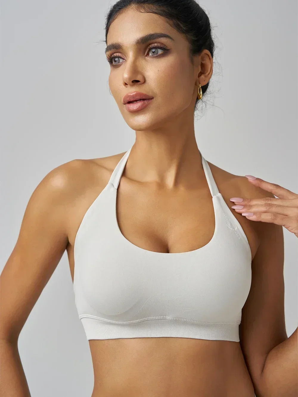 SUSISTAR Workout Sets for Women 2 Piece Crossover HIgh Waist Booty Shorts and Sports Bras Gym Yoga Outfits image 5