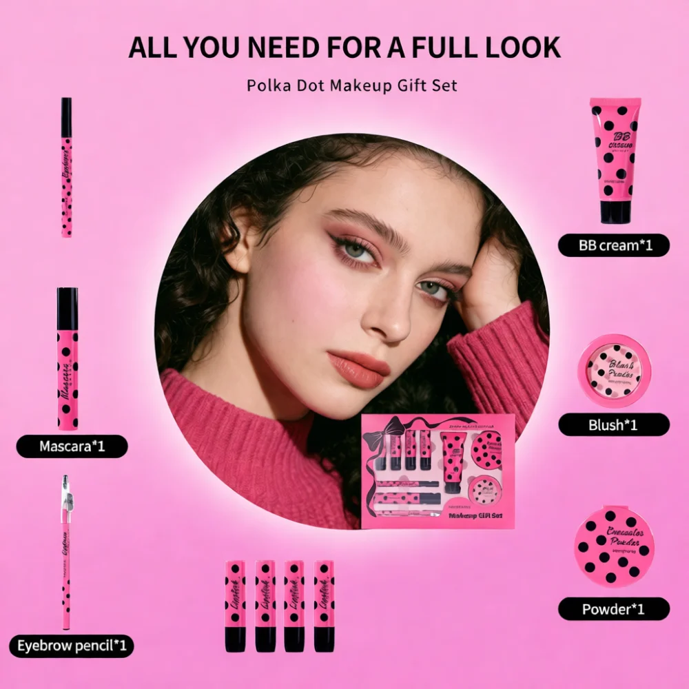 Complete Beauty Cosmetic Makeup Set For Hengfang Face Palette Eyeshadow Lipstick Tools Travel Friendly Gift Case