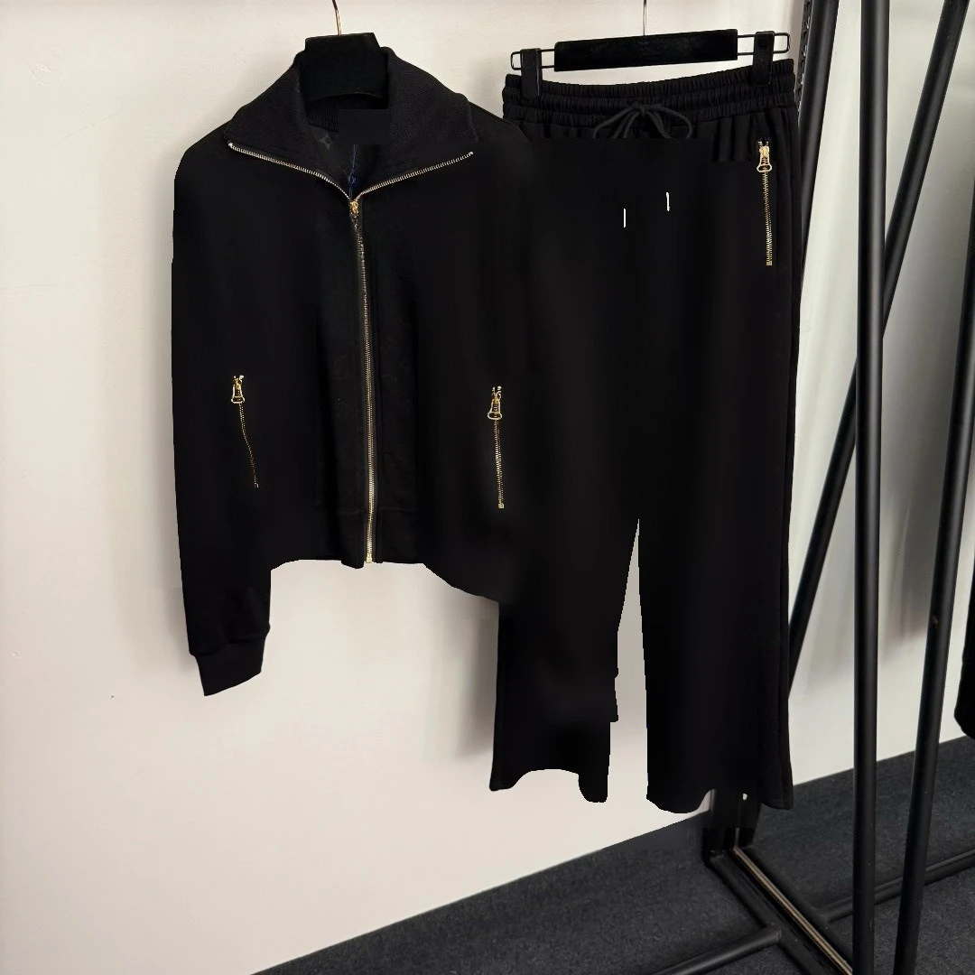 Costume de Sport à motif foncé, poche Jacquard, sweat à capuche et manches longues, taille élastique, pantalon Long décontracté, ensemble 2 pièces, nouvelle collection printemps 2026