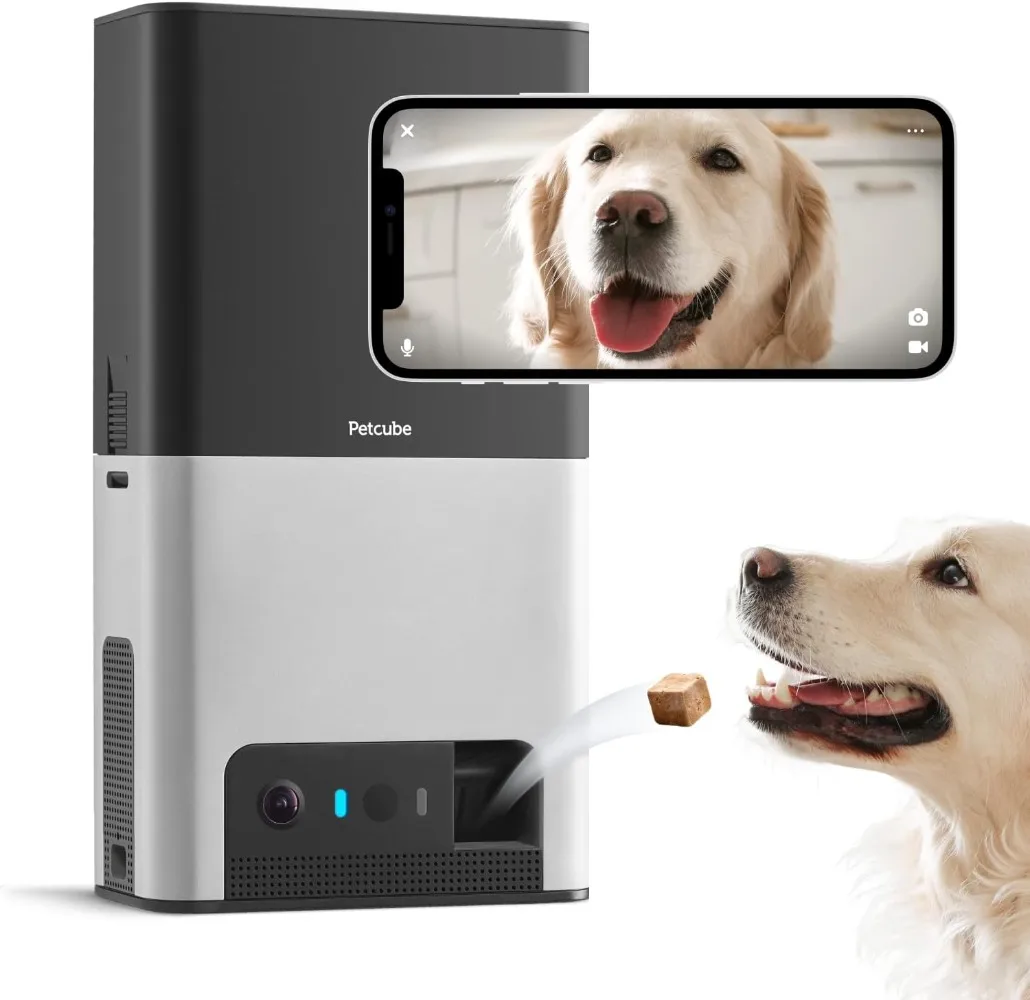 Bites 2 Wi-Fi Pet Camera with Treat Dispenser  Alexa Built-in for Dogs and Cats 1080p HD Video 160 Full-Room View 2 Way Audio