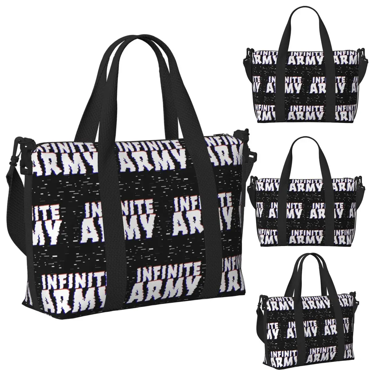 

Caylus Gaming Infinite Army Пляжная дорожная сумка Большая вместительная сумка-тоут для тренажерного зала Йога Женская дорожная сумка для покупок