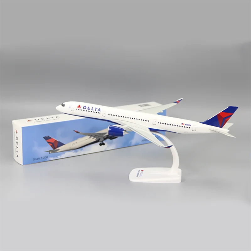 HERPA 1/200 Scale A350-900 Delta Airline Assembled Aircraft Model ABS Plastic Aircraft Model For Collection