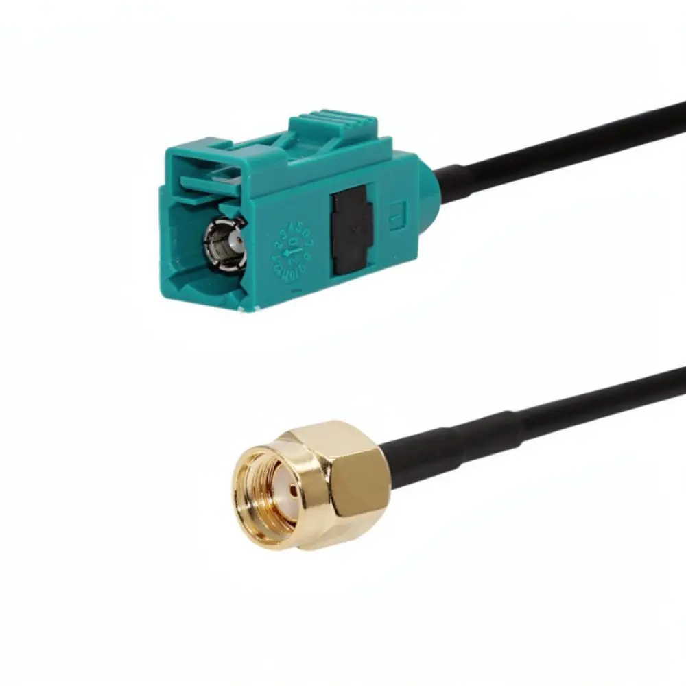 Industrial Grade RF Coaxial Cable For VHRF FAKRA Z Female To RP SMA Male Adapter Wire Signal Linker Communication Tool