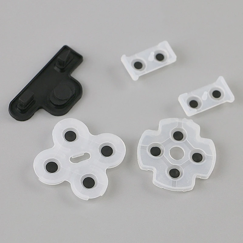 5Pcs/Set Silicone Conductive Rubber Pad Keypads Replacement for PS3Controller Repair Kit Gaming Accessories