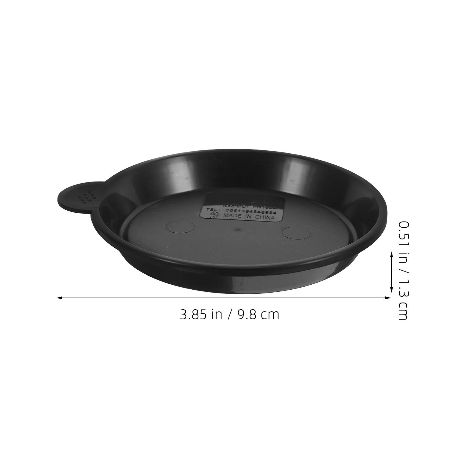 10pcs Succulent Plants Pots Saucer Tray 8.2Cm Deep Slot Plastic Flowerpot Drip Plate For Bonsai Small Plant Holders Black