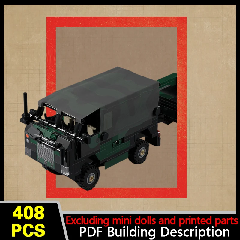101FC Light Utility Vehicle Model MOC Building Bricks War Equipment Modular Technology Gifts Holiday Assemble Children Toys Suit