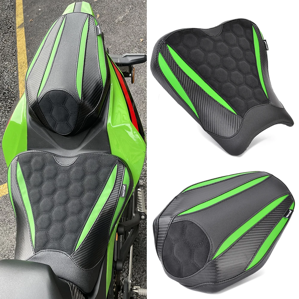 ZX4R ZX4RR Front Driver Rear Passenger Seat Cover Pillion Cushion Pad Fairing Cowl For Kawasaki Ninja ZX-4R ZX-4RR 2023 2024