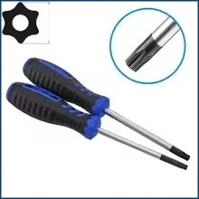 مفك براغي مضاد للسرقة بمقبض T10، T15، T20، T30، مفك براغي بلاستيكي على شكل نجمة سداسية