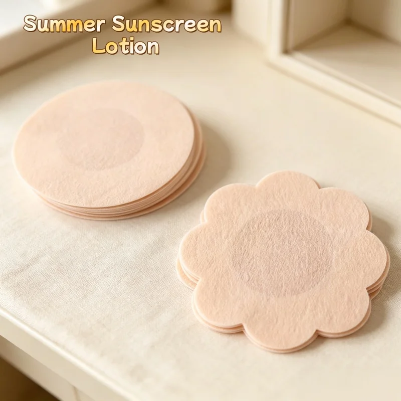 Disposable Nipple Covers Invisible Self‑Adhesive Nipple Stickers Anti‑Convex Breast Pasties for Women Underwear Accessories