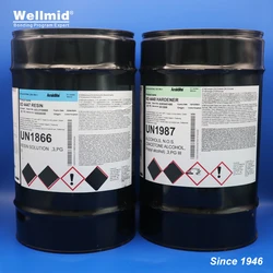 ARALDITE XD4447 epoxy Resin with XD4448 Hardener 2 parts Solvent containing adhesive thermocuring for bonding metals glass PTFE