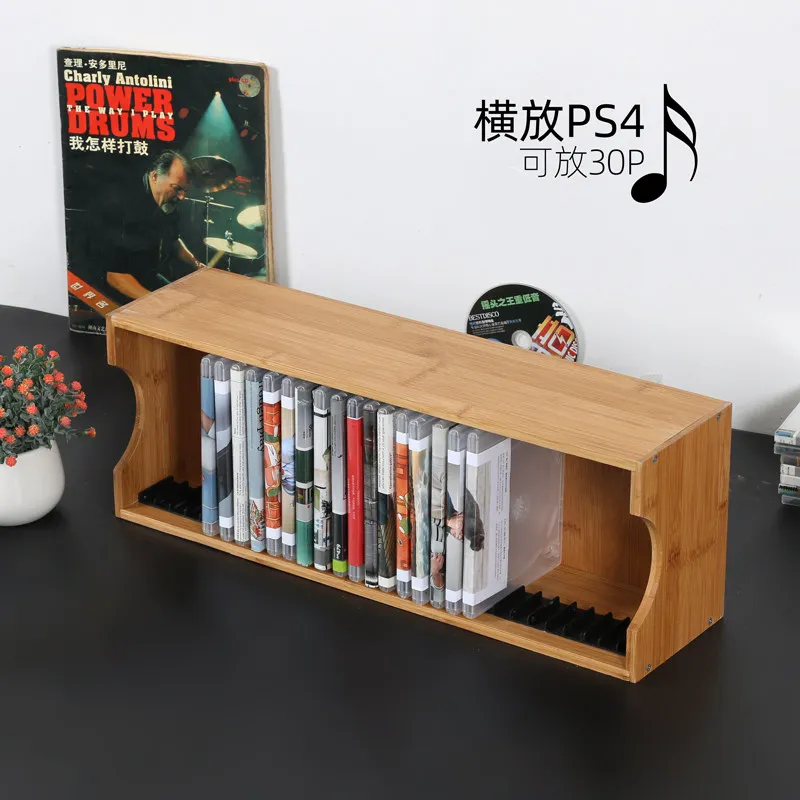 New Premium Sturdy Large Capacity CD/DVD/Game Disc Storage Rack, Multifunctional Organizer for PS4 Games, Bluray & Vinyl Records