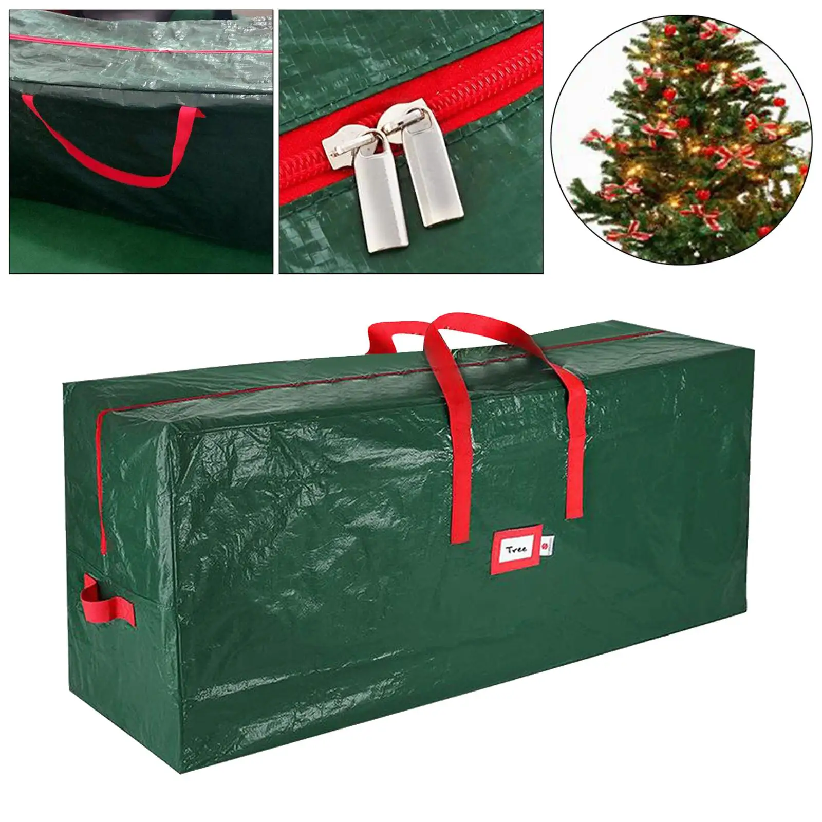 Household Rotating Tree Stand Compatible Polyethylene Christmas Tree Bag Durable Dustproof Storage for Holiday
