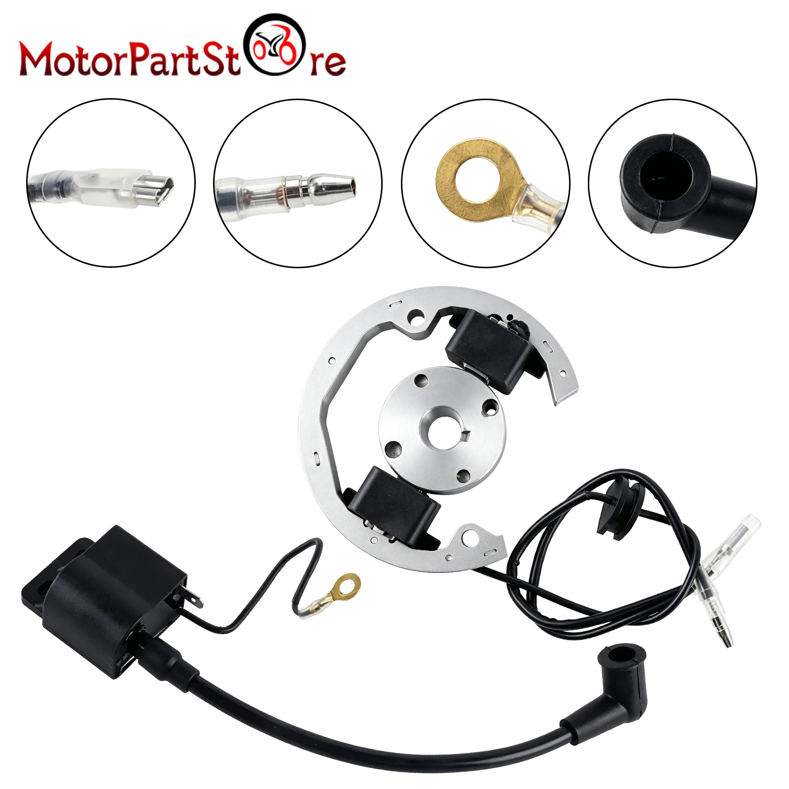 Kit volano magnete rotore statore bobina di accensione compatibile con KTM50 KTM 50 SX 50cc Pro Senior Junior SR JR SX50 Adventure