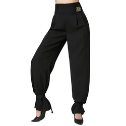 2024 New Woman Ballroom Waltz Modern Dance Pants Dance Competition Standard Ballroom Dancing Clothes pantaloni latini M106