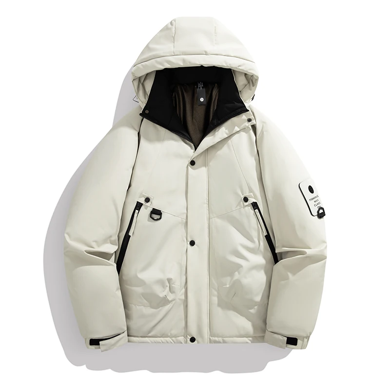 Men's Fashion Windbreaker Autumn Winter Parka Coat Male Jacket Windproof Casual Overcoat Warm Hombre New Streetwear Outdoors