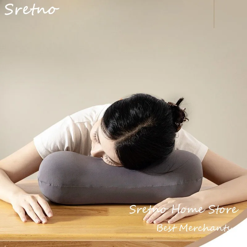 

SRETNO Memory Cotton Neck Pillow for Sleeping Protect The Cervical Spine Pillow Office Nap Student Dormitory Universal Pillows