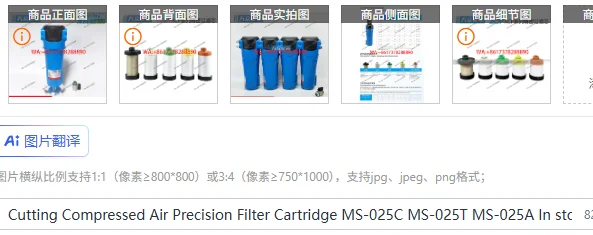 Cutting Compressed Air Precision Filter Cartridge MS-025C MS-025T MS-025A In stock