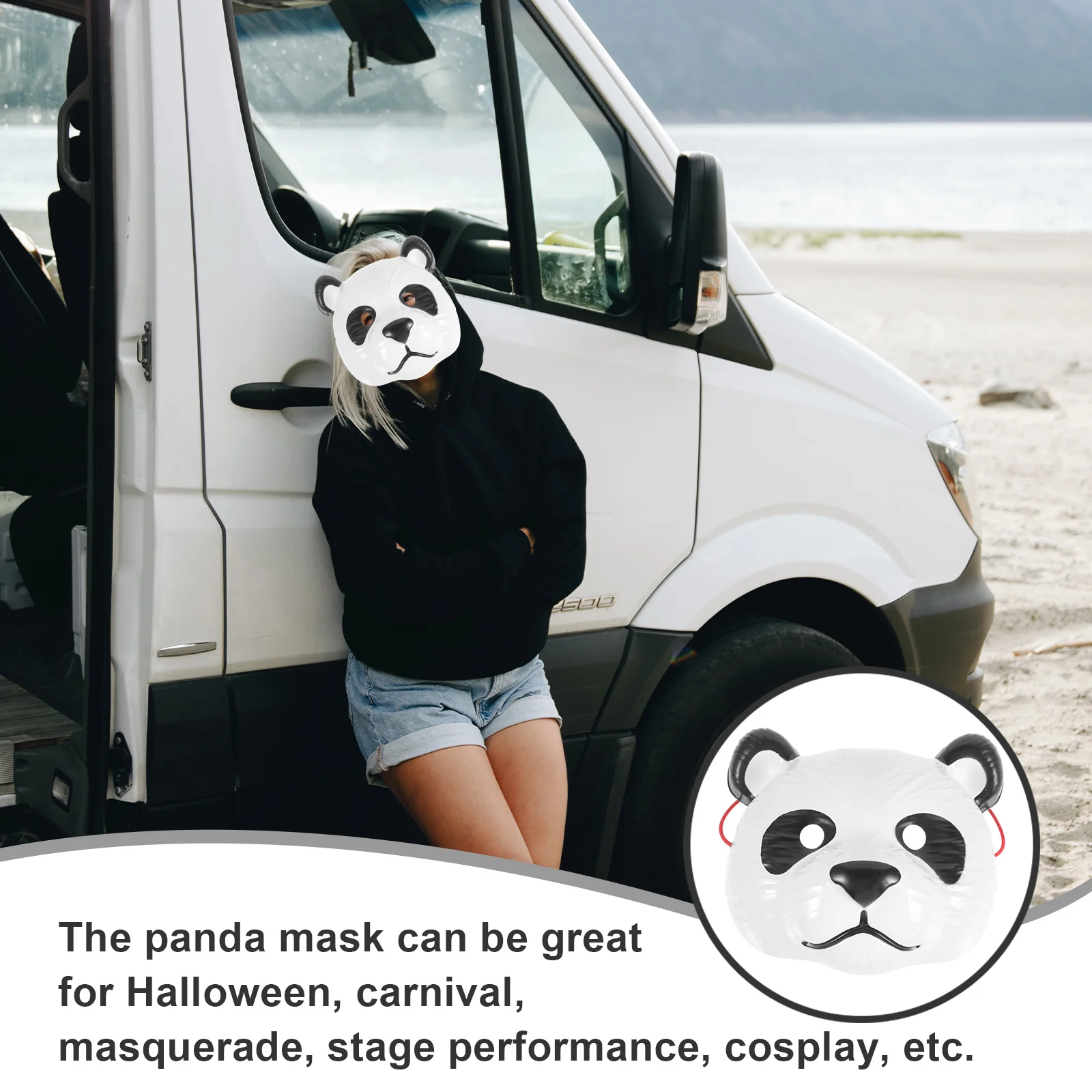

Panda Mask Cute Animal Mask for Festival Halloween Cosplay Props Reusable Funny Decorative Cosplay Animal Masks