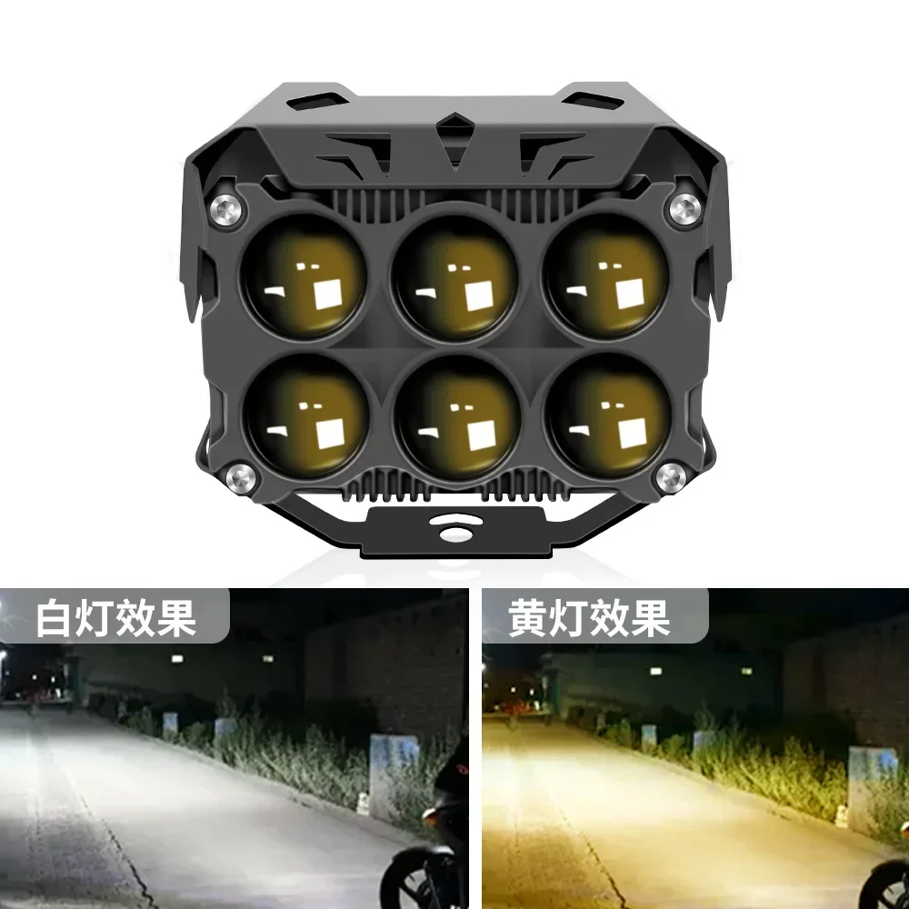 Car LED work light 6 light lens high power 140W off-road vehicle spotlight motorcycle