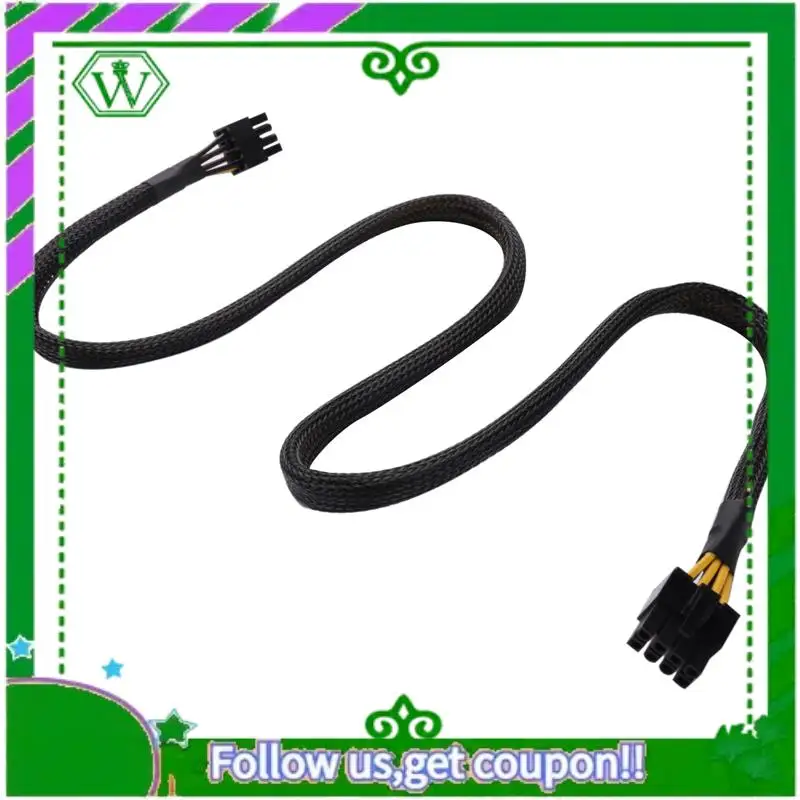 ABIK-CPU 8 Pin Male To CPU 8(4+4) Pin Male,EPS-12V Motherboard Power Adapter Cable For EVGA Modular Power Supply 32 Inches