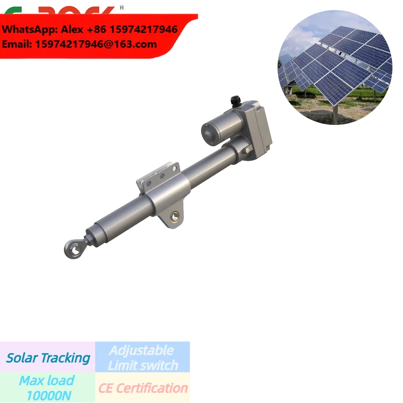 18 24 36 Inch Heavy Duty 24VDC Linear Actuator For Single Axis Solar Tracker