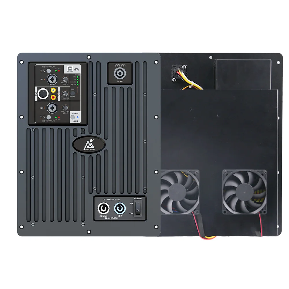 LH Professional DSP Active 1000W 3-Channel Audio Amplifier Module for Subwoofer Speakers