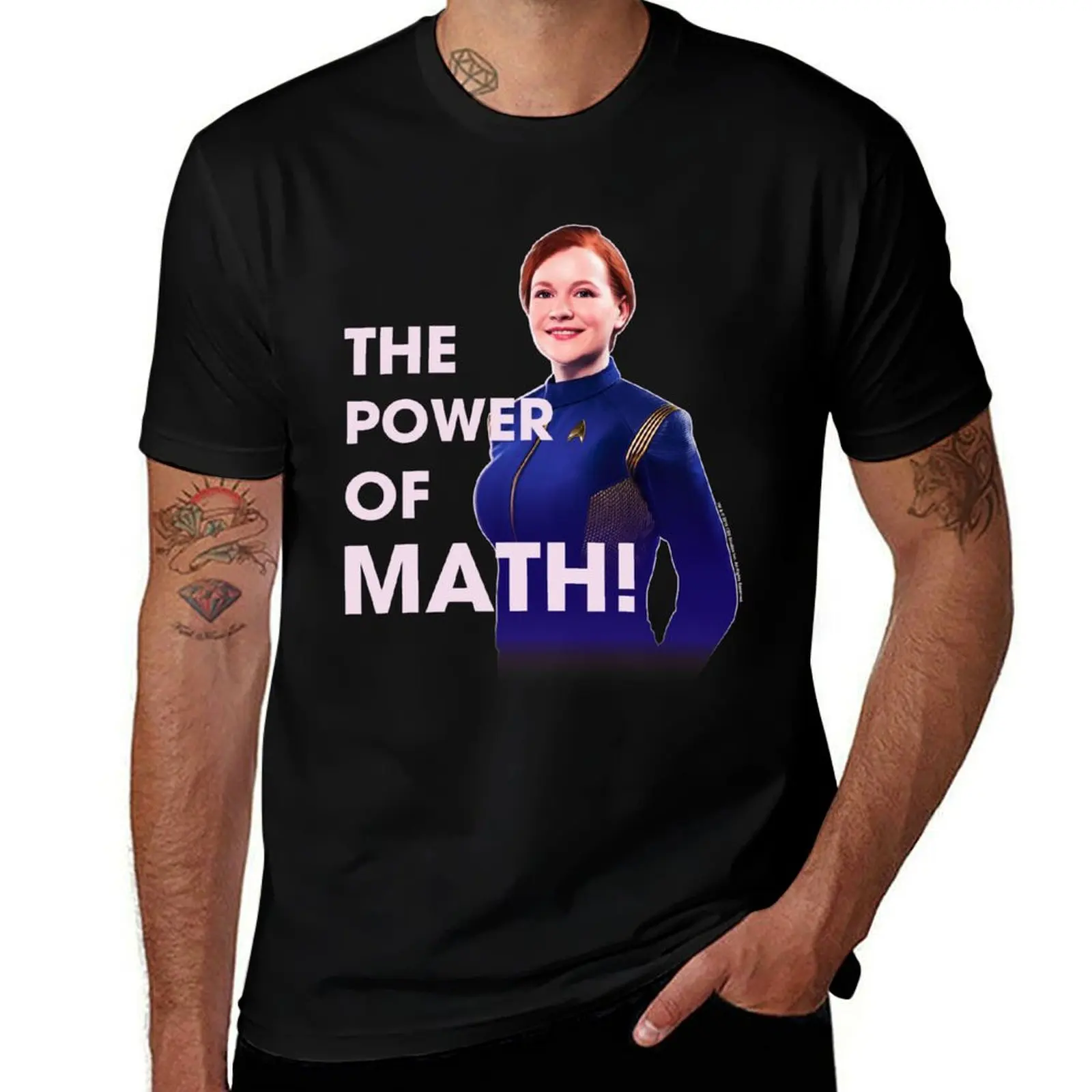 Star Trek Discovery Silvia Tilly The Power Of Math Portrait T-Shirt t shirts for man cotton T-Shirt