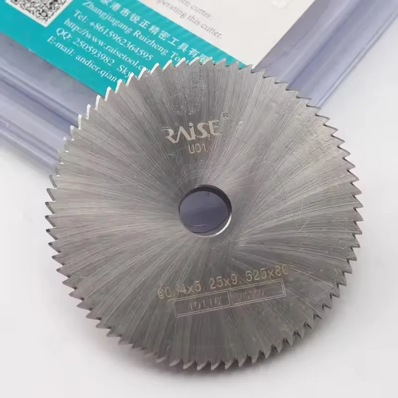 U01 angle milling cutter 60.4mm✖️ 5.25✖️ 9.525✖️80° HSS key cutter for SILCA UNOCODE 399 series key cutting machines