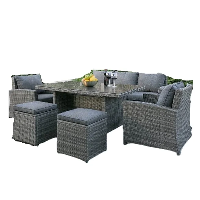 

Cnlf Simple Design Hot Sale Outdoor Furniture Courtyard Leisure Rattan Sofa