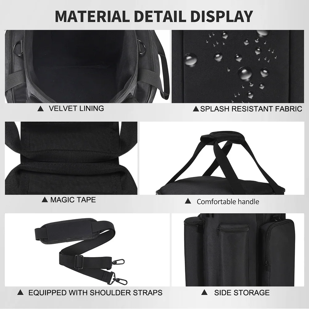 Carrying Storage Bag Large Capacity Travel Case Bag Anti-Fall Portable Handbag Adjustable Shoulder Strap for Bose S1 PRO Speaker