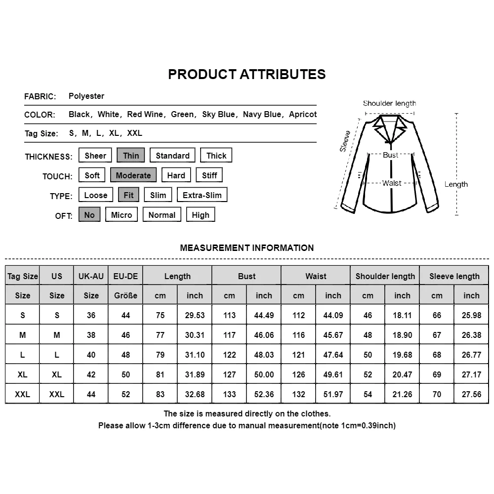 New Men Fashion Social Business Dress Shirt Solid Slim Fit Stretch Long Sleeve Casual Button Down Blouse Men Fitness Sports Top