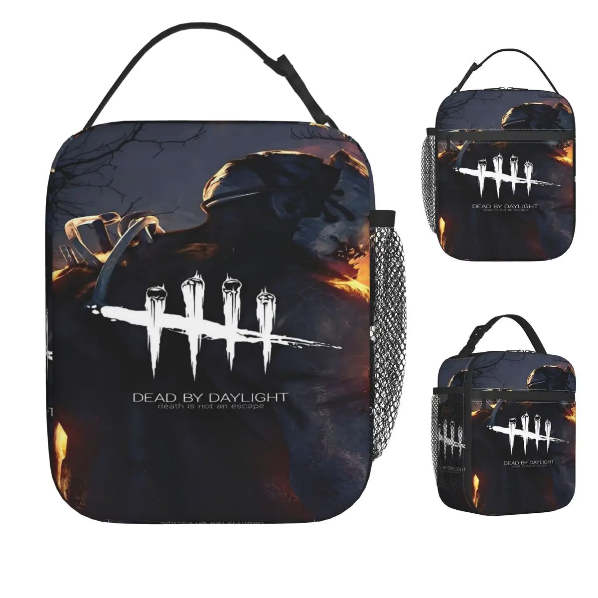

Сумка для обеда Deads By Daylights Kawaii, ланч-бокс для пикника на открытом воздухе, портативная сумка-тоут на молнии, сумки для еды, графическая сумка-холодильник