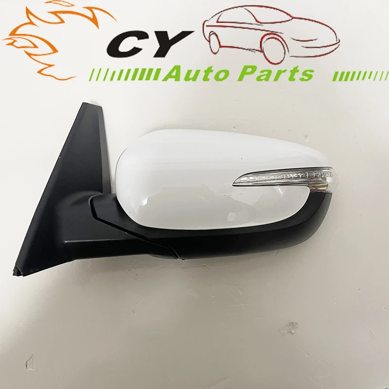 For Kia Carens 2013 2014 2015 2016 2017 2018  7/8 Wires Auto Side Rear View Mirror  Outside Rearview Mirror Assembly