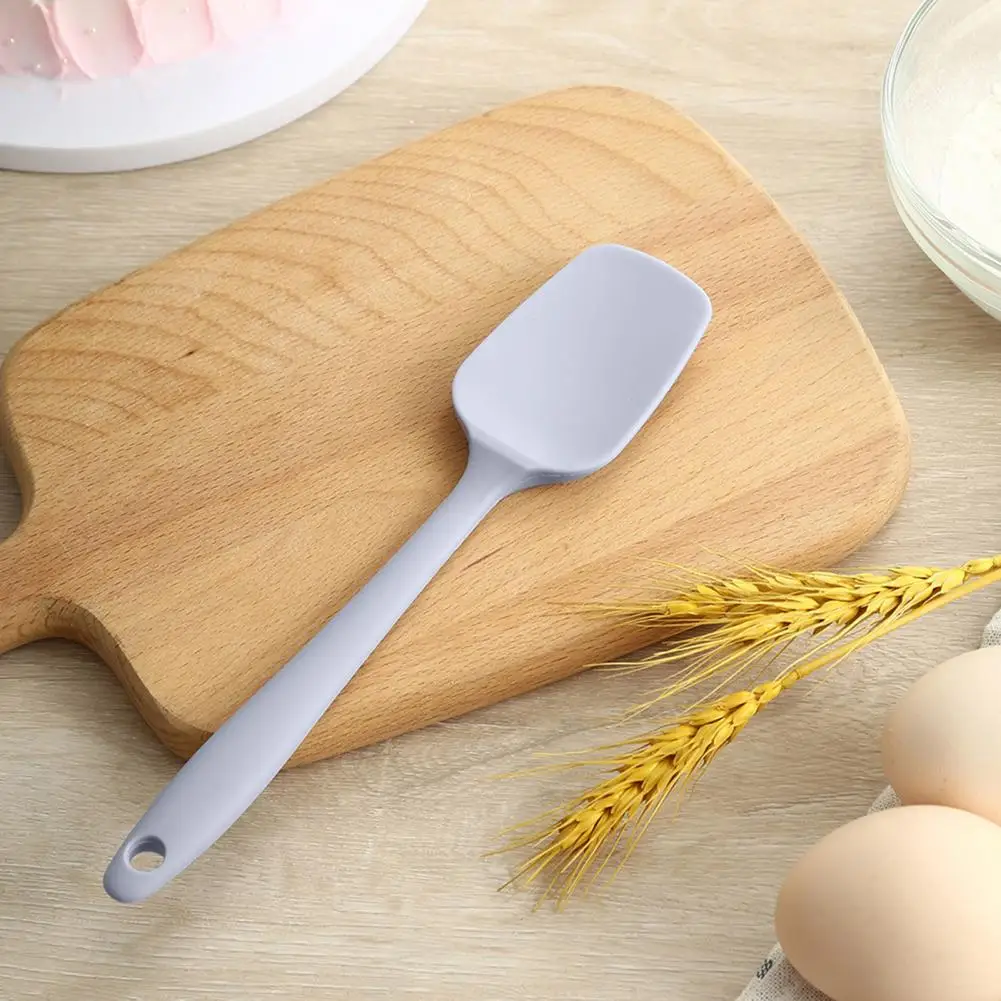 Heat-resistant Butter Spatula Non-stick Silicone Spatula with Non-slip Handle Hanging Hole Heat Resistant Baking for Kitchen