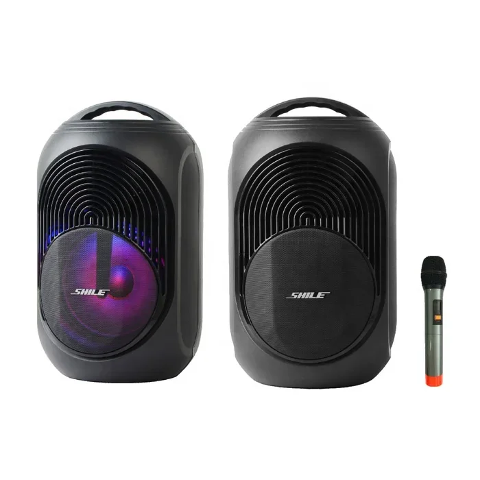 8 inch small powered sound bass portable speaker wireless outdoor waterproof blue tooth speaker