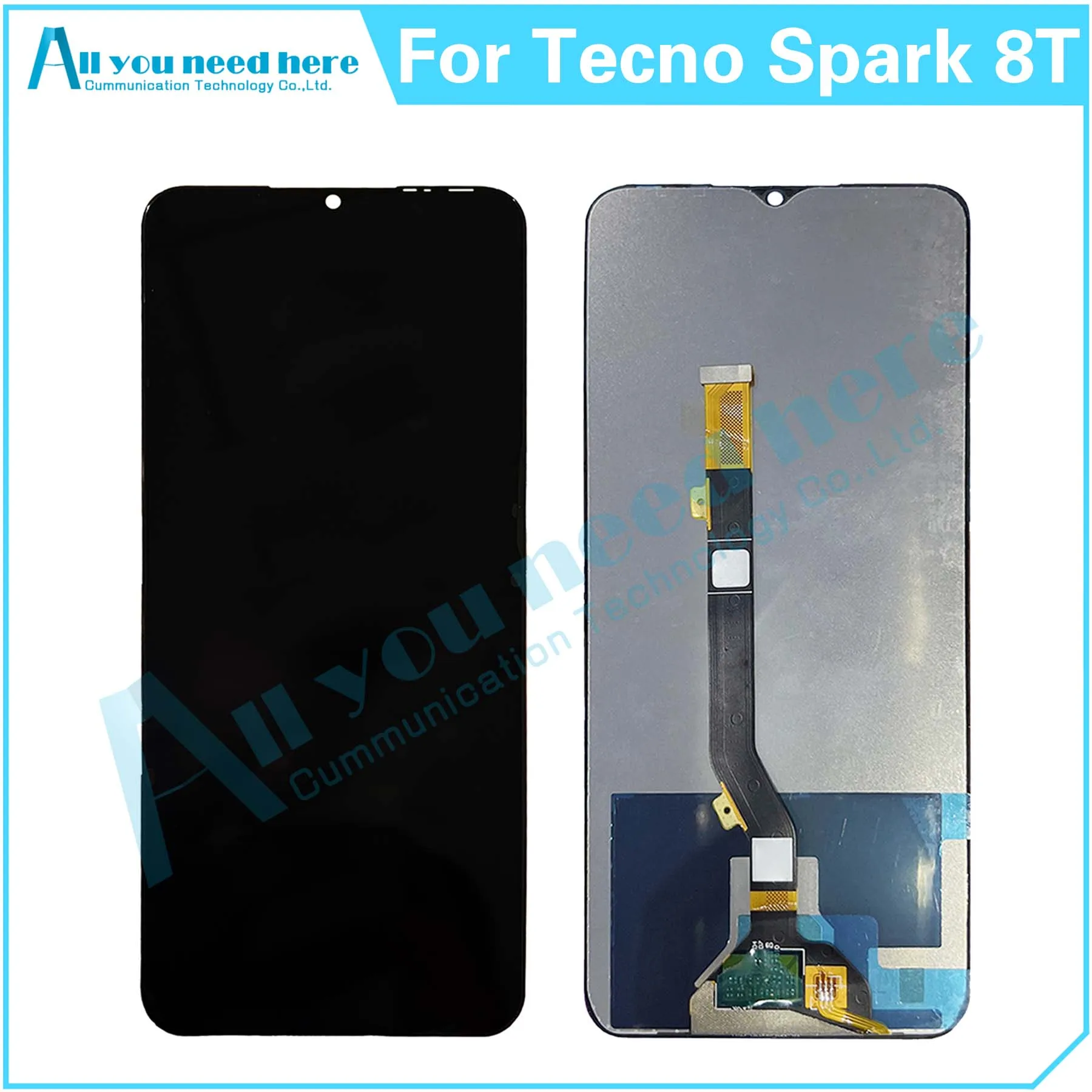 

100% Протестировано для Tecno Spark 8T KG6P Spark8t LCD дисплей кодирующий преобразователь сенсорного экрана в сборе запасные части для замены