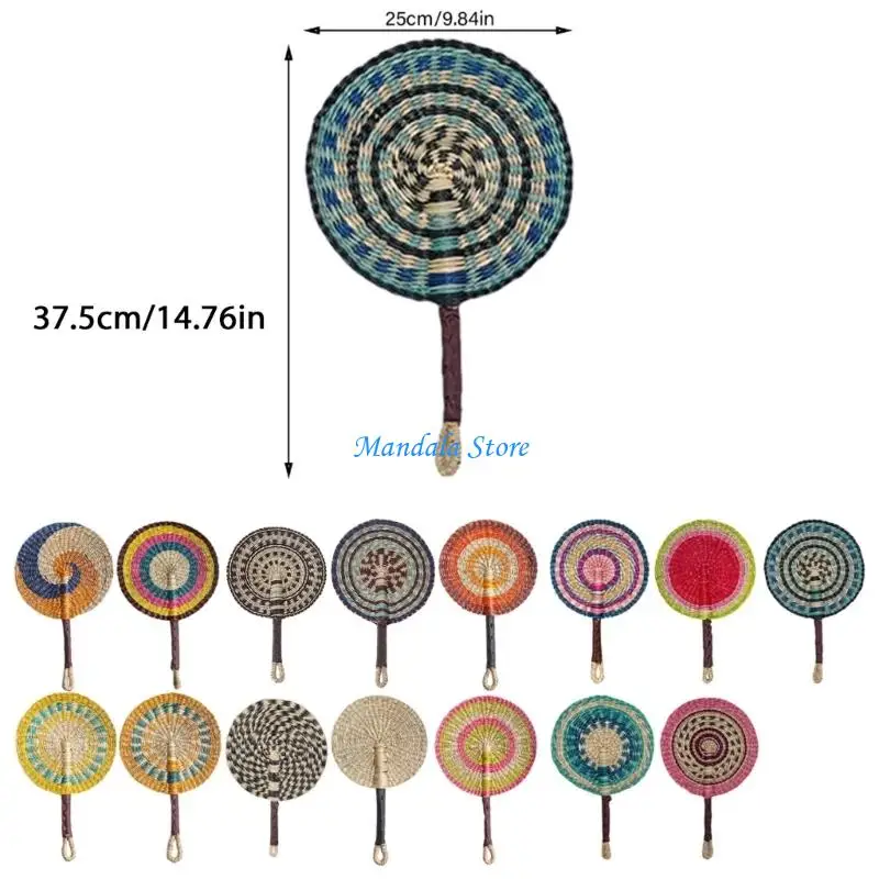 U2JC Vietnamese Seaweed Woven Grass Woven Fan Wall Hanging African Wind