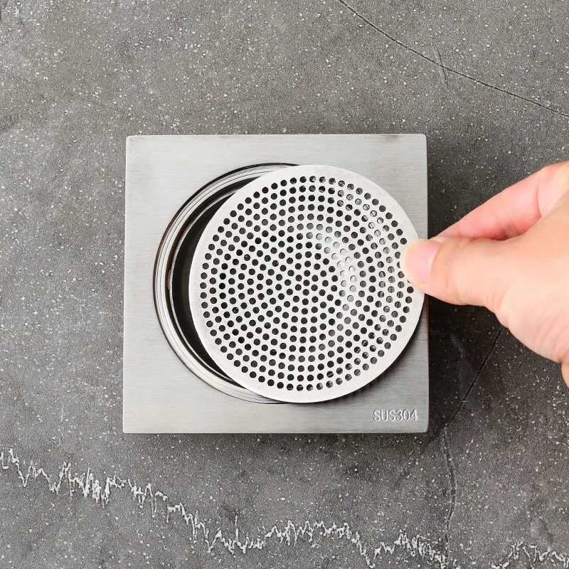Shower Drain Cover Hair Catcher Drain Filter Bathroom Protector Stainless Steel Sink Strainer Drain Filter Bathtub Hair Catcher