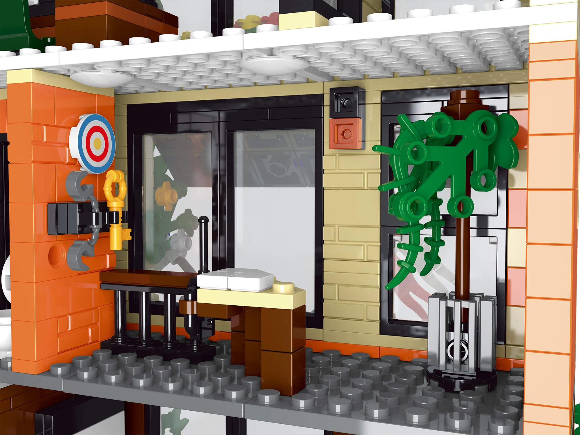 

Высококачественный конструктор XMORK 20123 MOC: Детализированная модель ретро-полицейского участка, строительные блоки, игрушки-головоломки, рождественские подарки для взрослых и детей