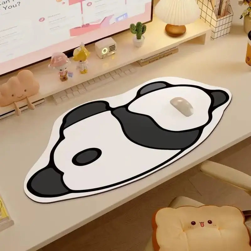 Cartoon illustration mouse pad oversized cute girl dormitory computer table pad large keyboard pad