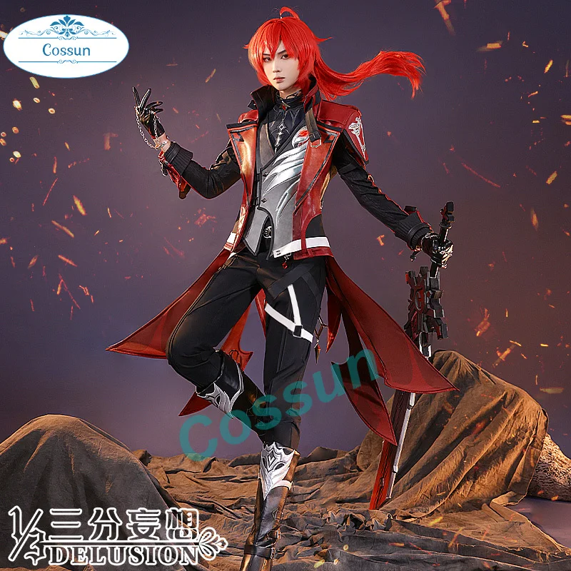 

Униформа для косплея Game Genshin Impact бальзам черновато-красного цвета, костюм для Хэллоуина для мужчин, Бесплатная доставка, новинка 2022, аниме