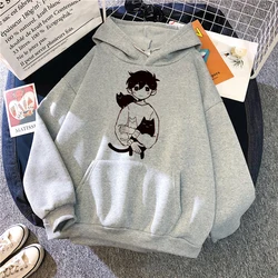 Omori hoodies women vintage anime Pullover female 90s Hood