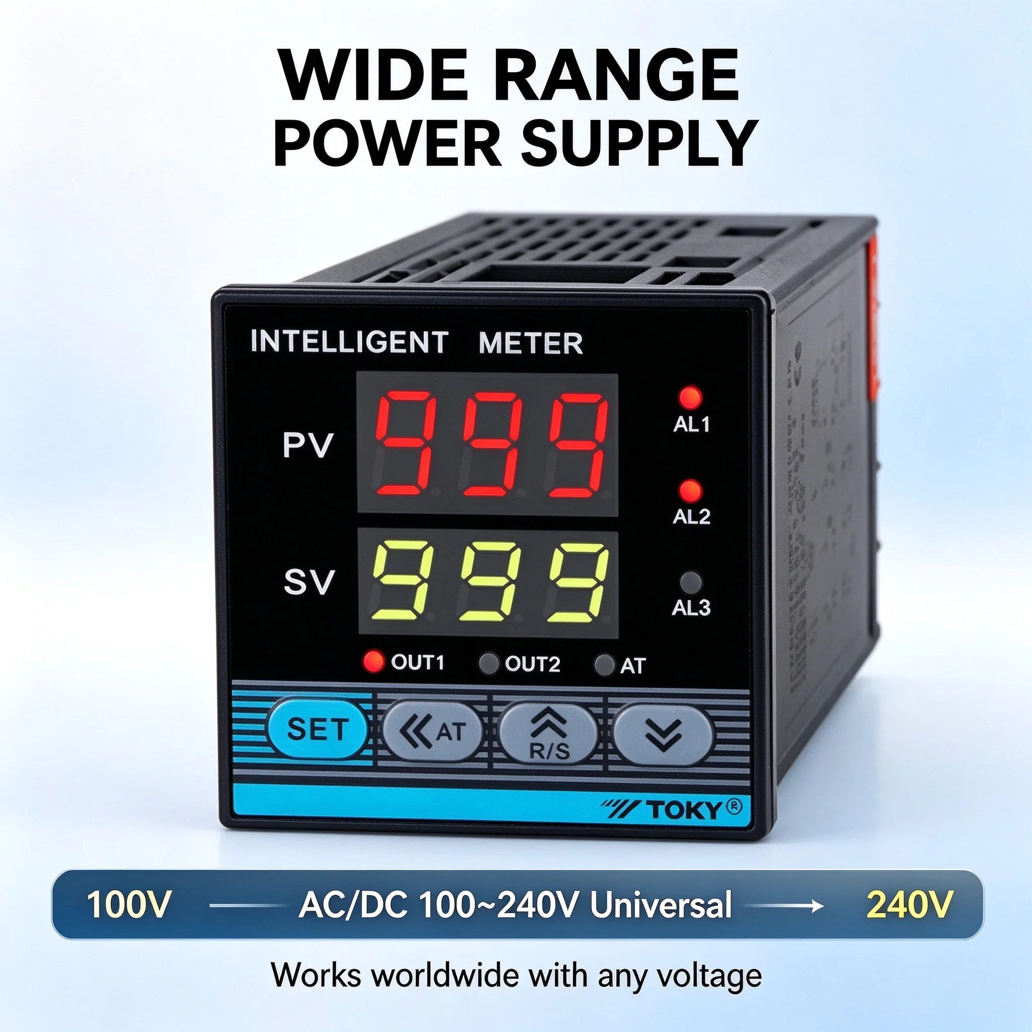 TOKY AI208 Series Intelligent Temperature Controller - AI208-4-RB10 SB10 AI208-4-SC10 AI208-4-SB10 - Advanced Heating Cooling Co