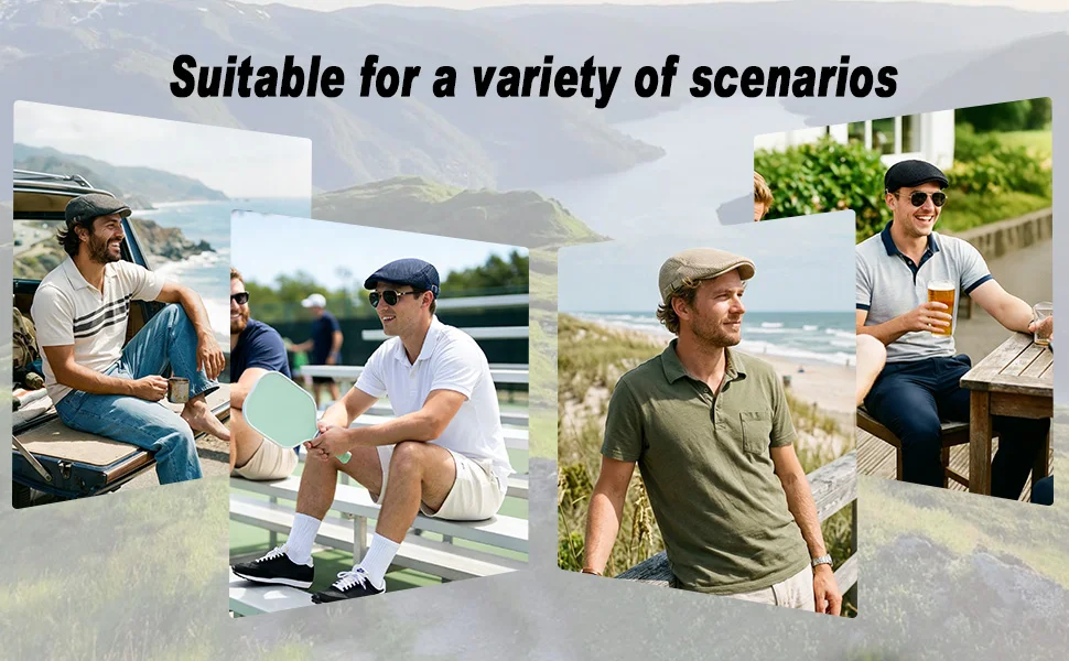 VOBOOM Sommer Atmungsaktive Mesh Irish Cap Golf Ivy Jeff Caps Männer Frauen Leichte Net Cabbie Newsboy Fahrer Gatsby Hut Boina – Detail 4