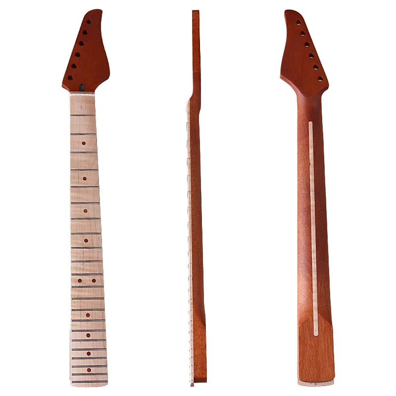 Electric Guitar Parts SR22frets Canadian Maple Peach Blossom Core Matte Electric Guitar Neck Modification Professional Guitar